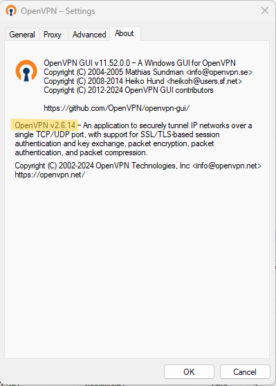 OpenVPN-Version